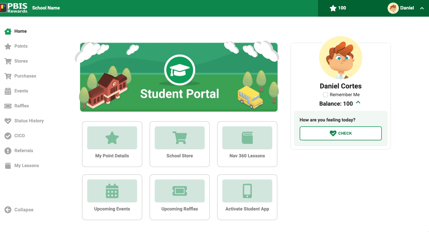 PBIS Rewards Old UI